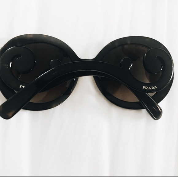 Authentic Prada Oversized Baroque Round Sunglasses. - Picture 5 of 9